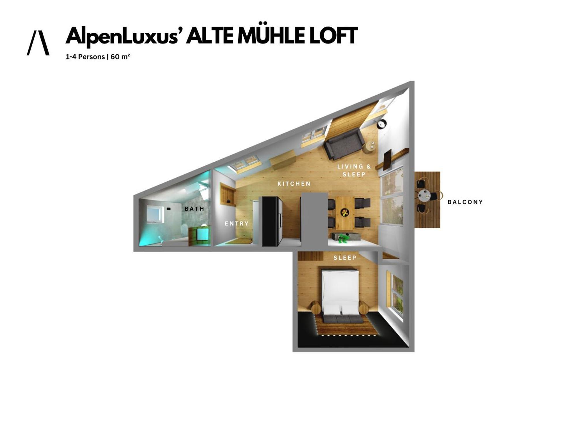 Alte Mühle Loft By Alpenluxus